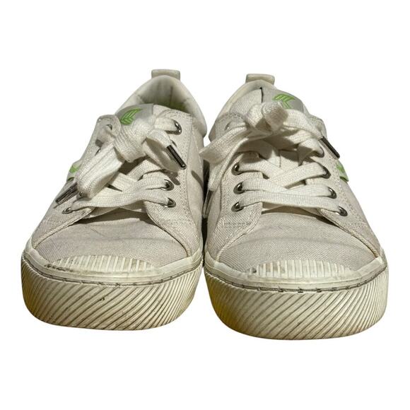 Cariuma OCA Low Off White Canvas Sneakers Women's 8.5 Sustainable - Picture 2 of 10